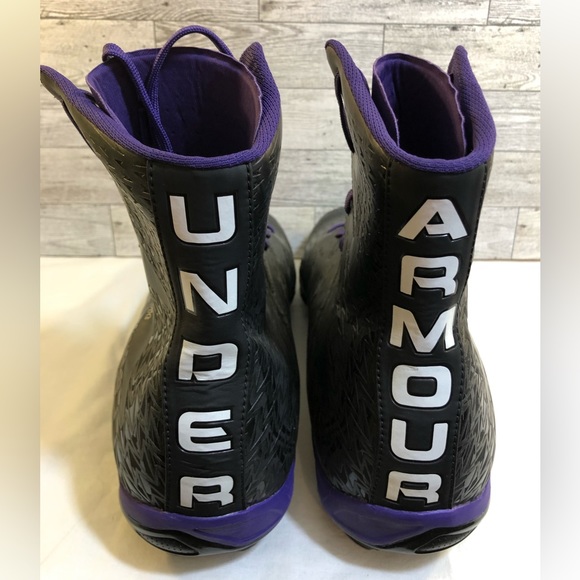 Under Armour UA Highlight Clutch-fit MC Football Cleats Black/Purple Size 16 main image 4